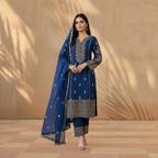 Sultaire Premium Cotton Shalwar Kameez – Modern Floral Edition